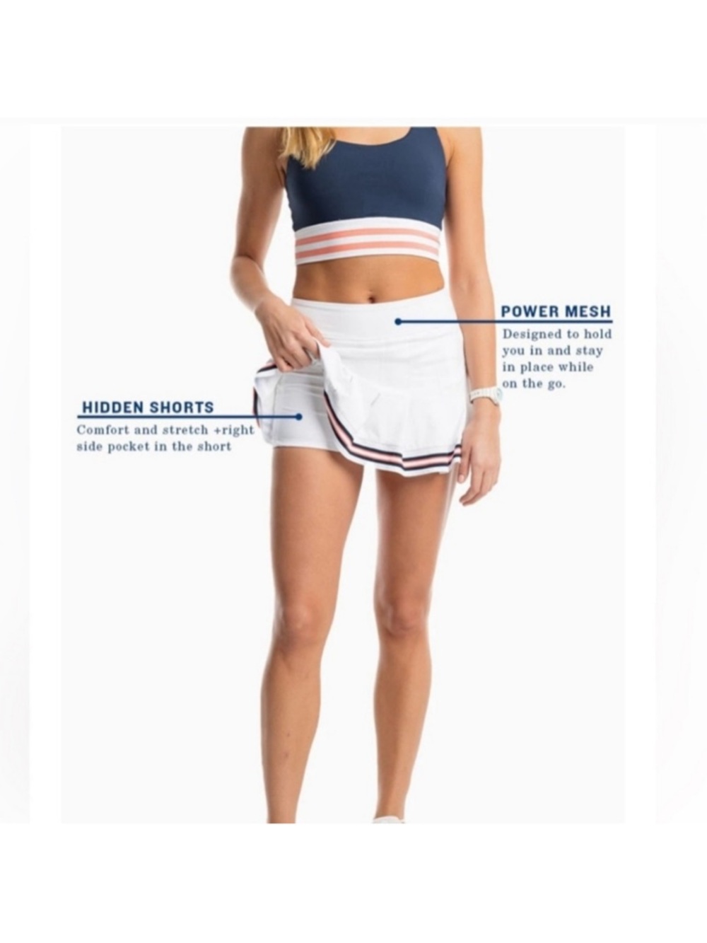 SOUTHERN TIDE skort
GWEN classic WHITE gwen
PLEATED lightly used condition